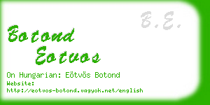 botond eotvos business card